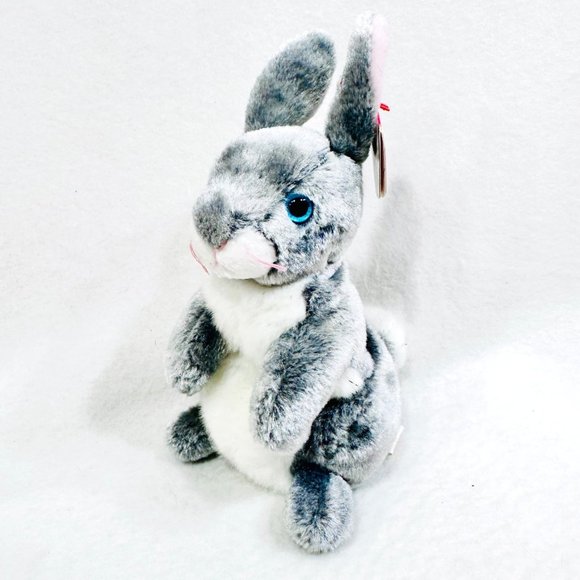 Ty Y2K Hopper Bunny Rabbit Beanie Baby w/All Tags & Heart Protector - Picture 7 of 12